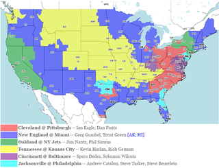 Illustration for article titled Your NFL Week 1 Viewing Maps